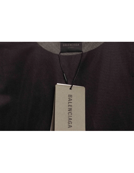 Balenciaga patchwork embroidered jersey short sleeves black,Cheap Replica Reps Balenciaga