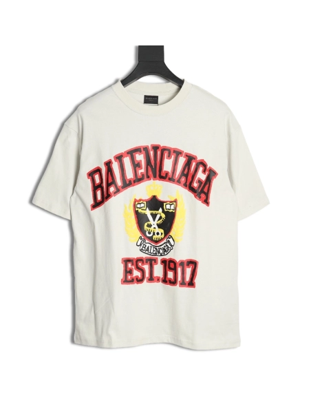 Balenciaga Scissors foam print short sleeves,Cheap Replica Reps Balenciaga