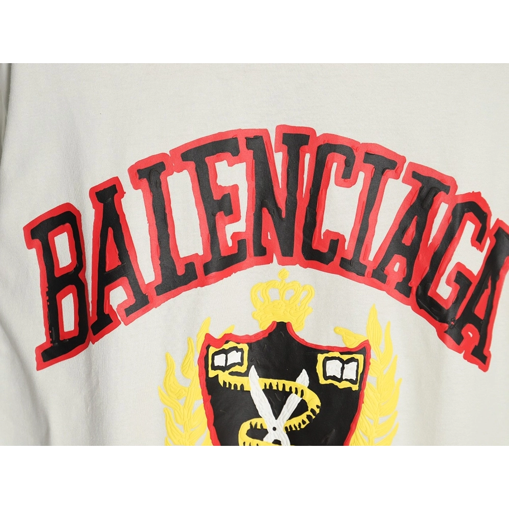 Balenciaga Scissors foam print short sleeves,Cheap Replica Reps Balenciaga
