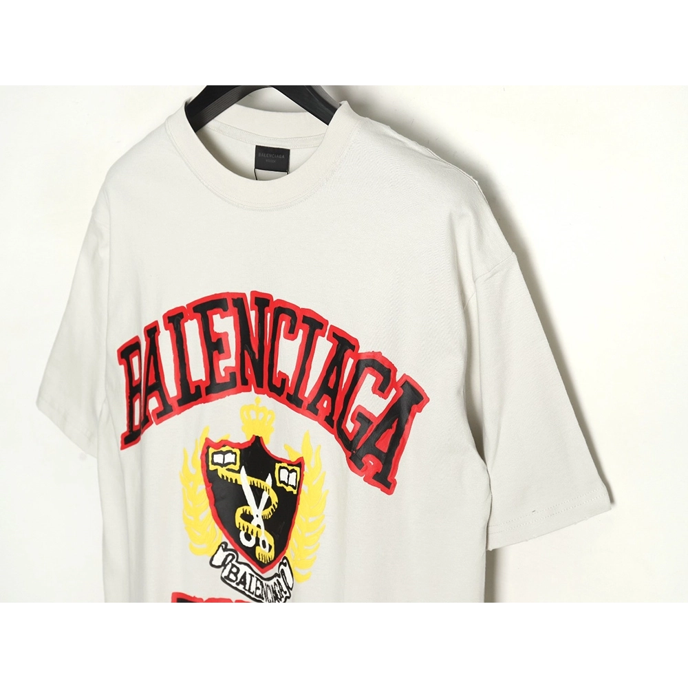 Balenciaga Scissors foam print short sleeves,Cheap Replica Reps Balenciaga