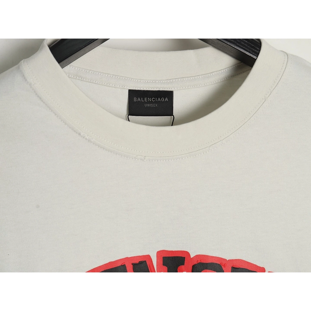 Balenciaga Scissors foam print short sleeves,Cheap Replica Reps Balenciaga