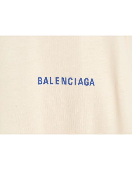 Balenciaga lettering print short sleeves,Cheap Replica Reps Balenciaga