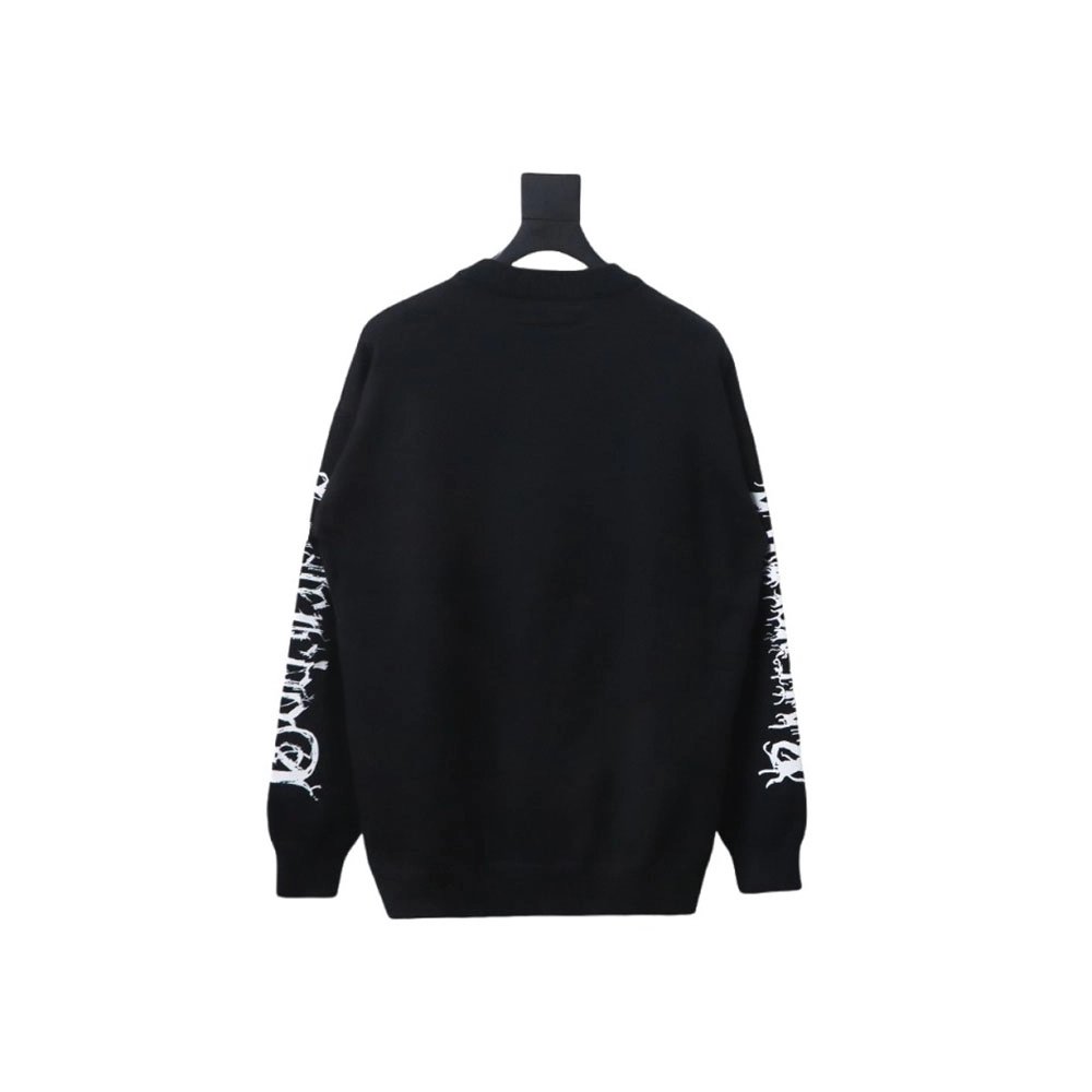 Balenciaga flame logo print sweater,Cheap Replica Reps Balenciaga