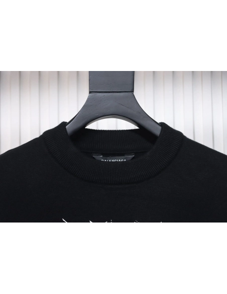 Balenciaga flame logo print sweater,Cheap Replica Reps Balenciaga