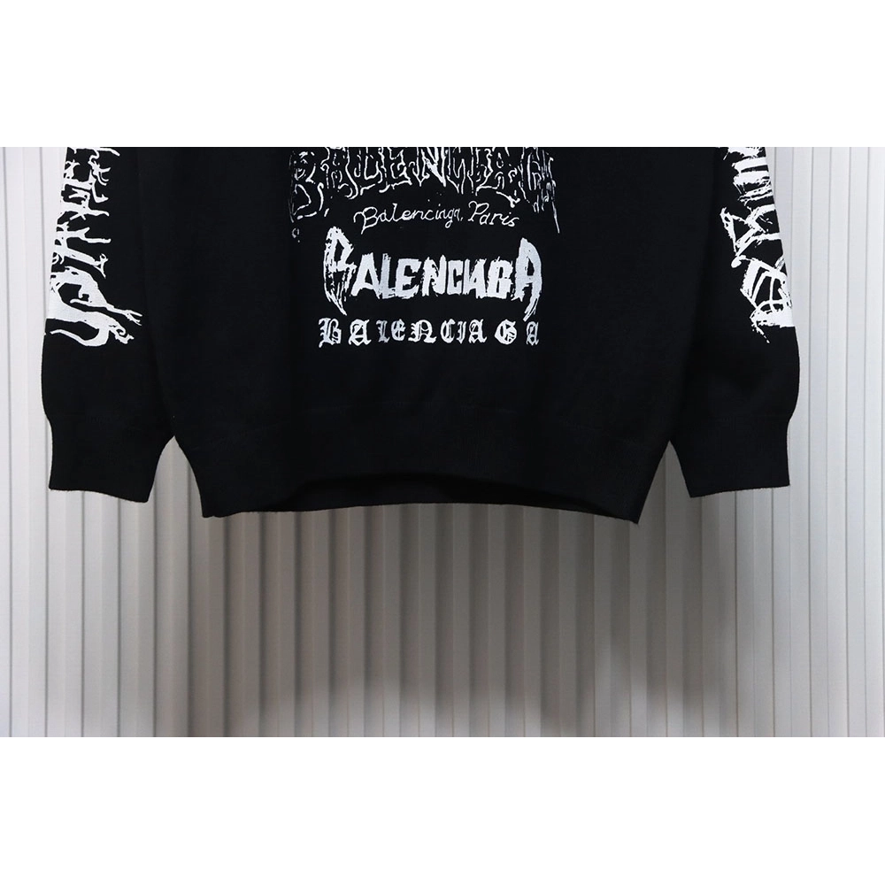 Balenciaga flame logo print sweater,Cheap Replica Reps Balenciaga
