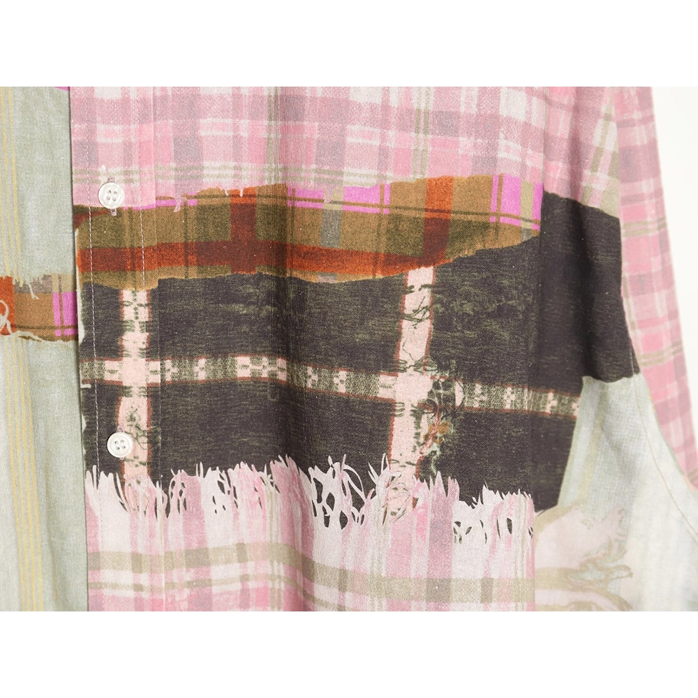 Acne studios patchwork checked shirt,Cheap Replica Reps Acne Studios