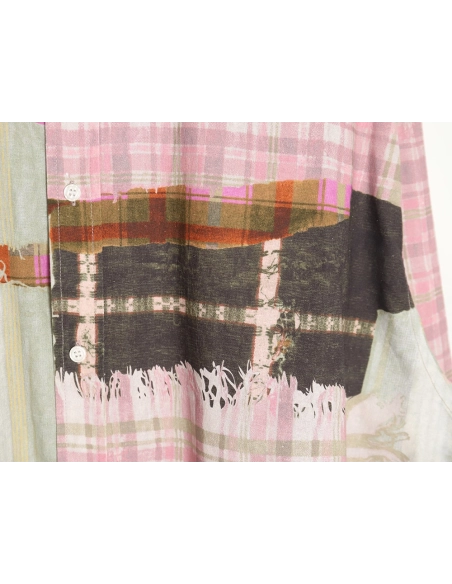 Acne studios patchwork checked shirt,Cheap Replica Reps Acne Studios