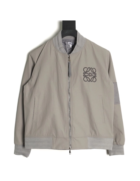 Loewe chest embroidered logo bomber jacket,Cheap Replica Reps Loewe