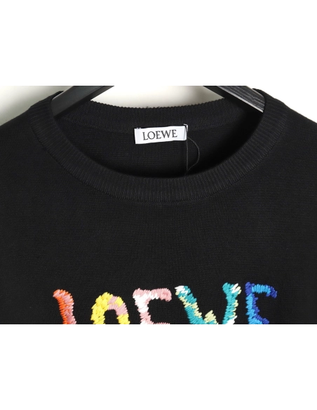 Loewe Weathered Woven Embroidered Sweater,Cheap Replica Reps Loewe