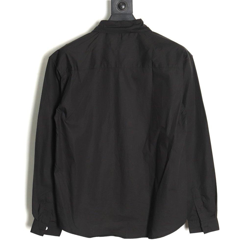 Loewe chest pocket embroidered lapel shirt TSK1,Cheap Replica Reps Loewe