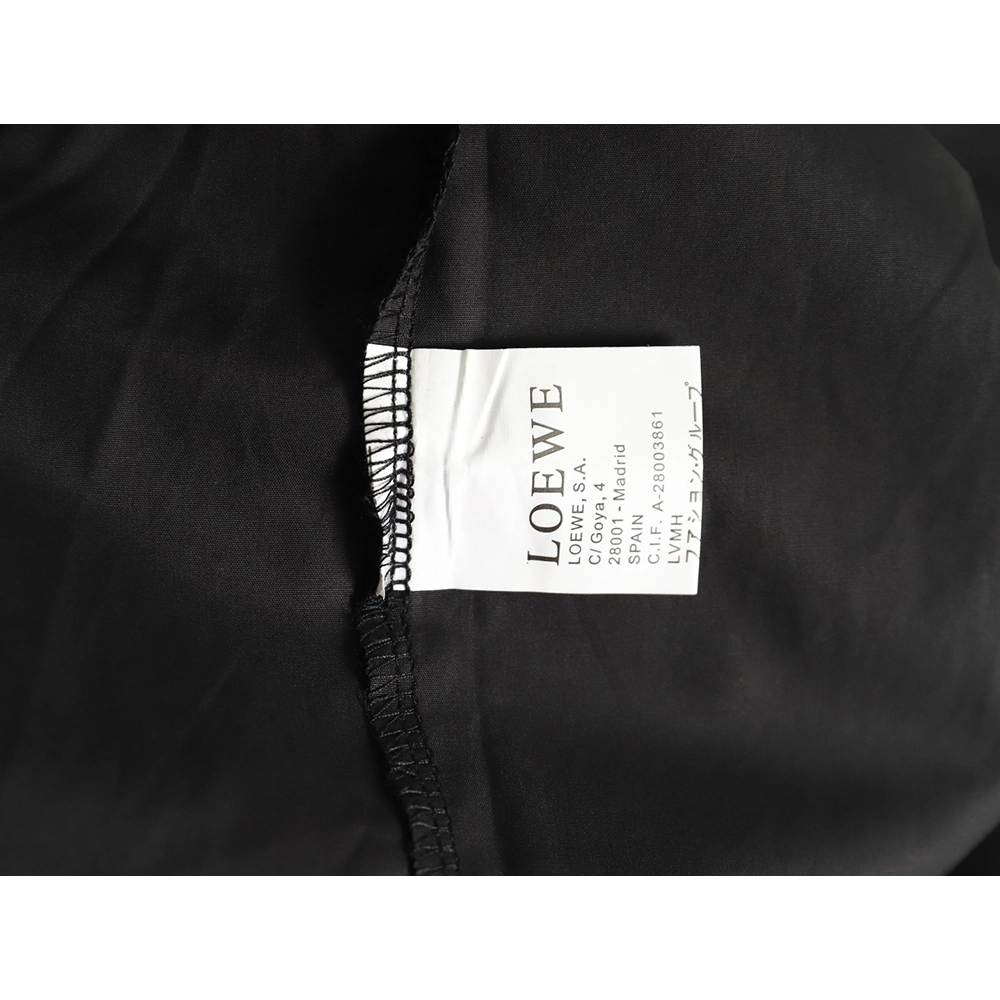 Loewe chest pocket embroidered lapel shirt TSK1,Cheap Replica Reps Loewe