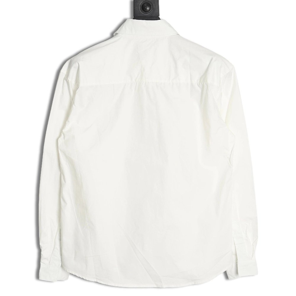 Loewe chest pocket embroidered lapel shirt,Cheap Replica Reps Loewe