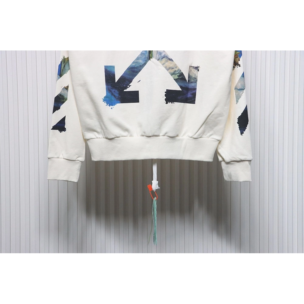 Offwhite painting print zipup hoodie,Cheap Replica Reps Off White