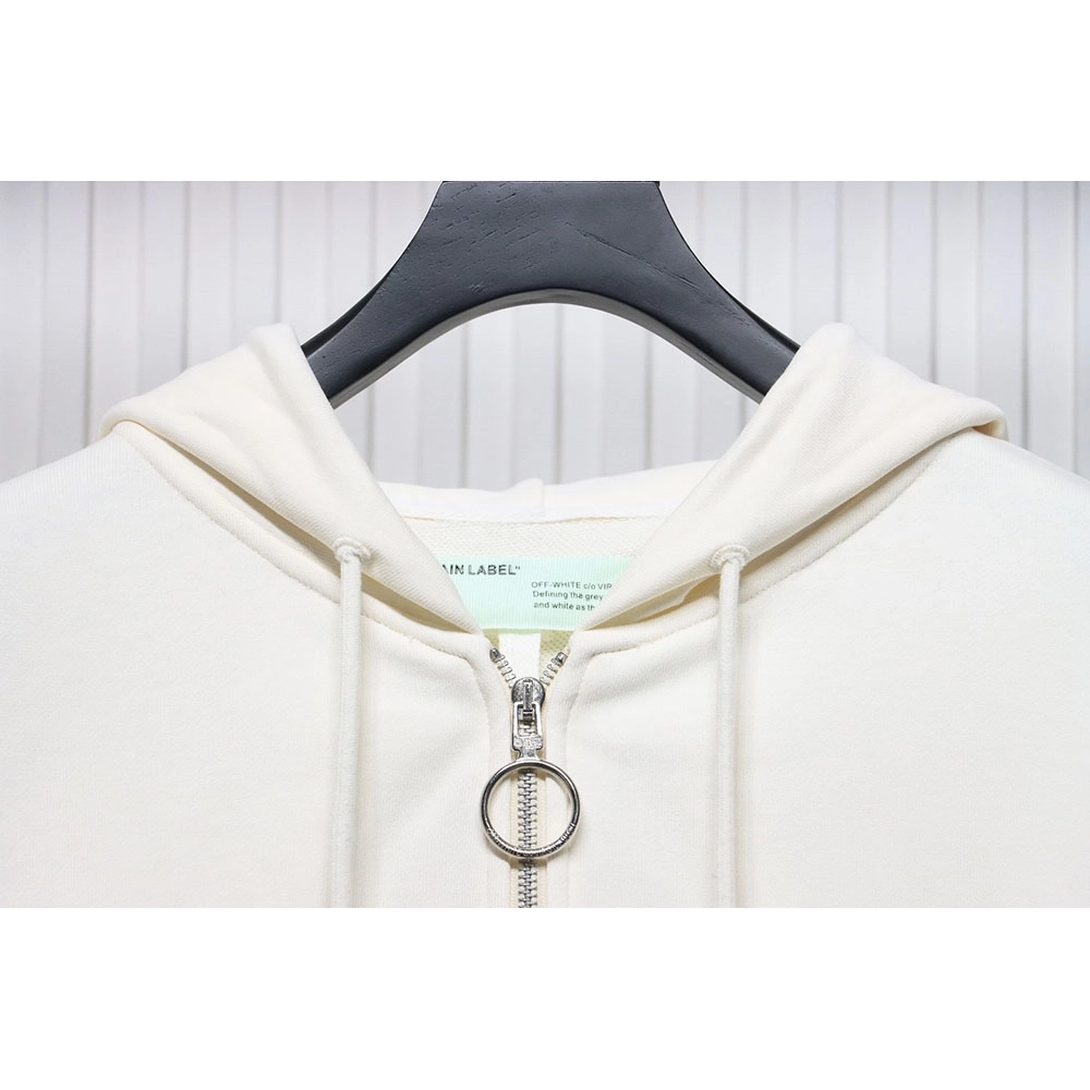 Offwhite painting print zipup hoodie,Cheap Replica Reps Off White