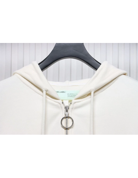 Offwhite painting print zipup hoodie,Cheap Replica Reps Off White