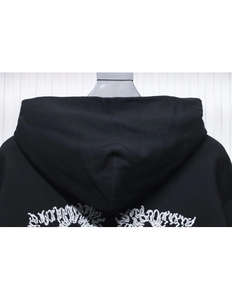 offwhite white embroidered arrows hoodie,Cheap Replica Reps Off White