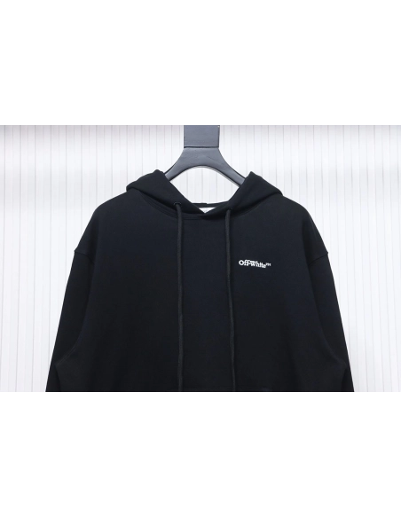 offwhite white embroidered arrows hoodie,Cheap Replica Reps Off White
