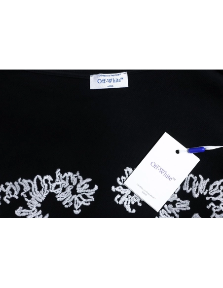 offwhite white embroidered arrows hoodie,Cheap Replica Reps Off White