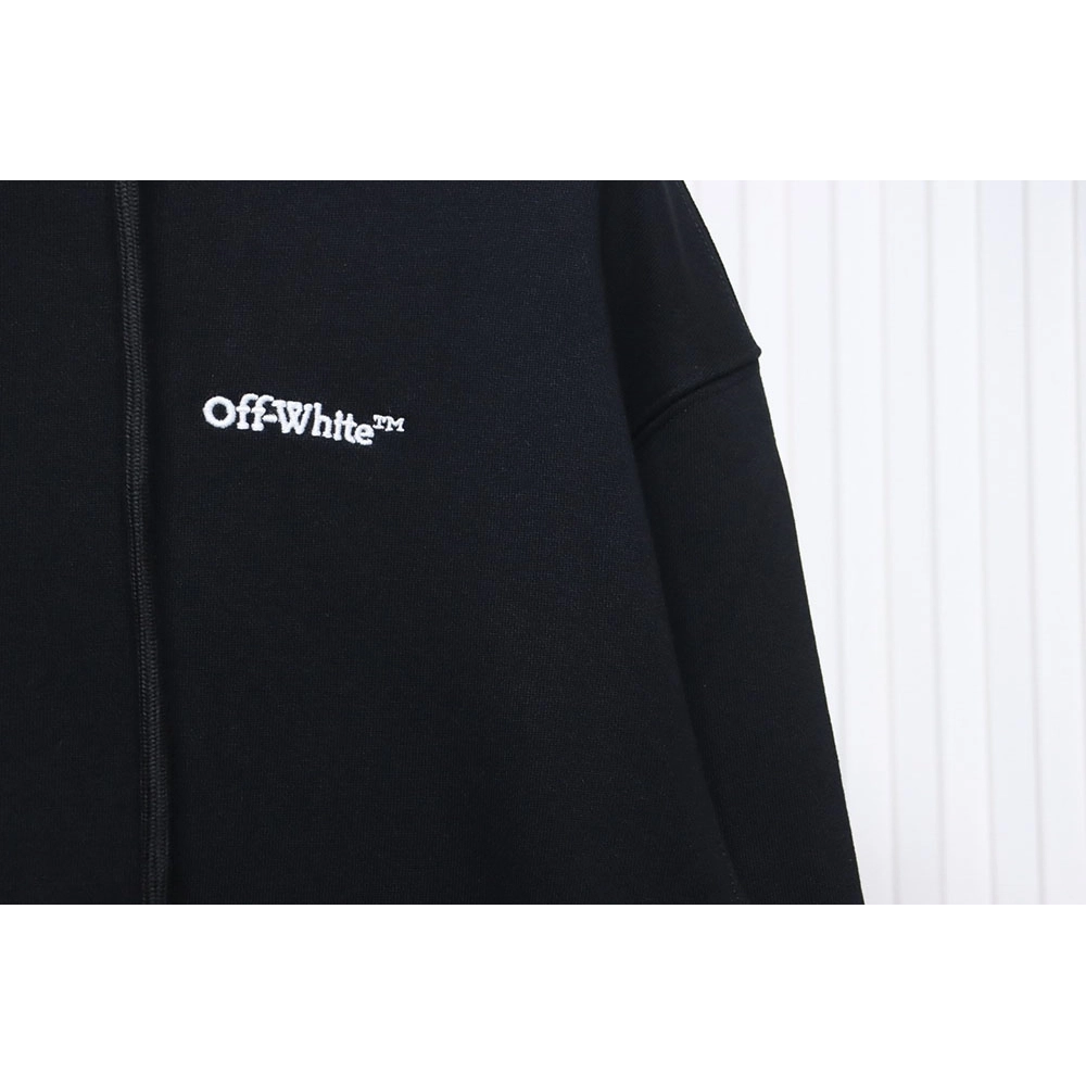 offwhite white embroidered arrows hoodie,Cheap Replica Reps Off White