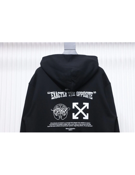 offwhite blue embroidered hooded sweatshirt letter hoodie,Cheap Replica Reps Off White