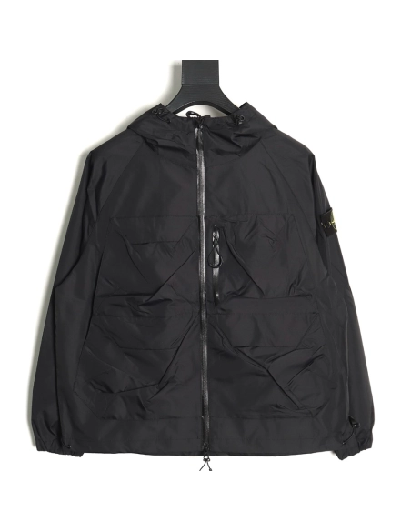 Stone Island MultiPocket Long Jacket ZipUp Jacket TSK1,Cheap Replica Reps Stone Island