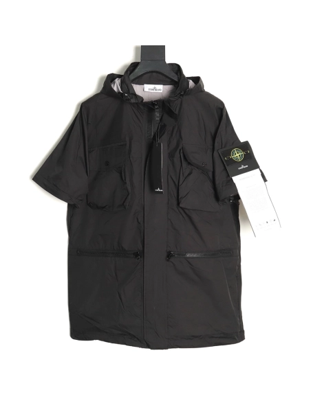 Stone Island MultiPocket Long Jacket ZipUp Jacket,Cheap Replica Reps Stone Island