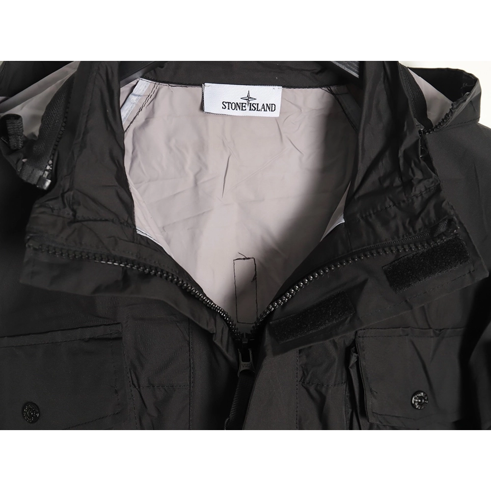 Stone Island MultiPocket Long Jacket ZipUp Jacket,Cheap Replica Reps Stone Island