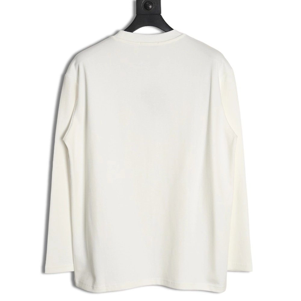 Prada metal triangle logo embossed long sleeves,Cheap Replica Reps Prada