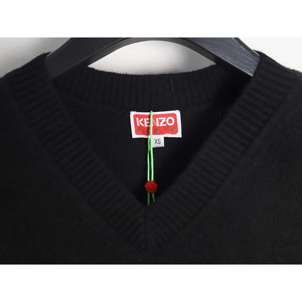 Kenzo BOKE Begonia flower pullover knitted sweater vest TSK1,Cheap Replica Reps Kenzo