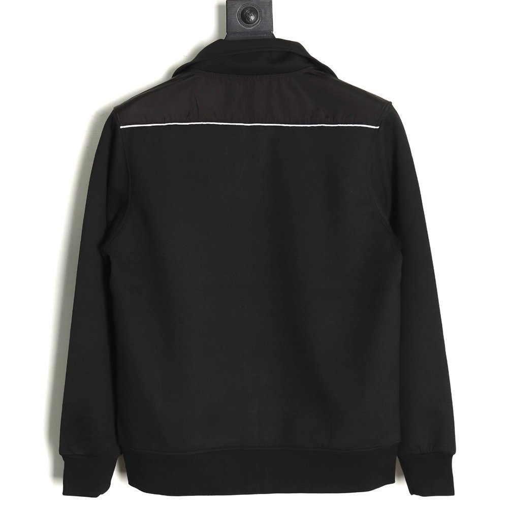 Prada triangle logo patchwork reflective stripe jacket,Cheap Replica Reps Prada