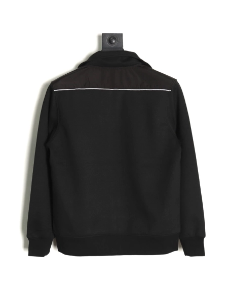 Prada triangle logo patchwork reflective stripe jacket,Cheap Replica Reps Prada