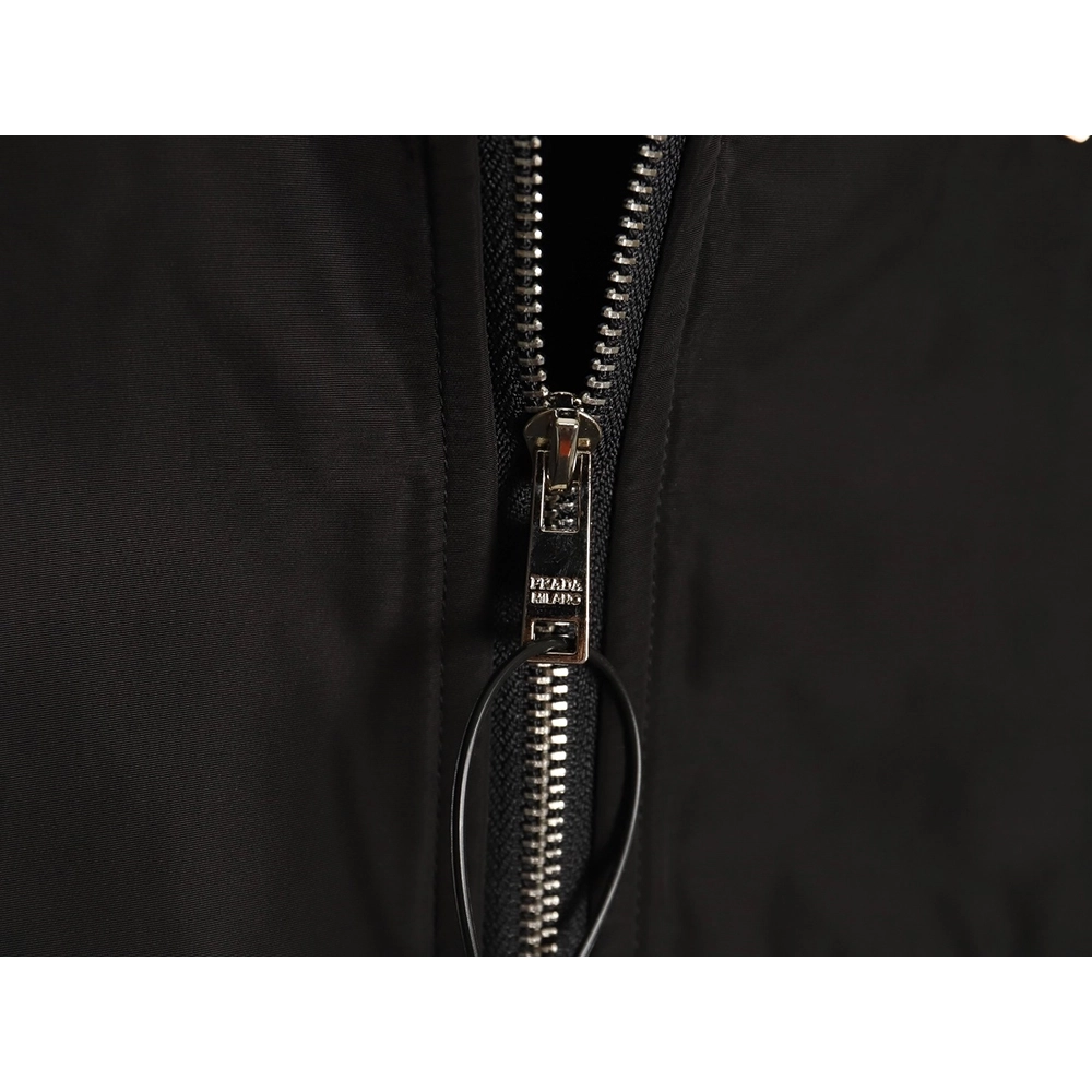 Prada triangle logo patchwork reflective stripe jacket,Cheap Replica Reps Prada