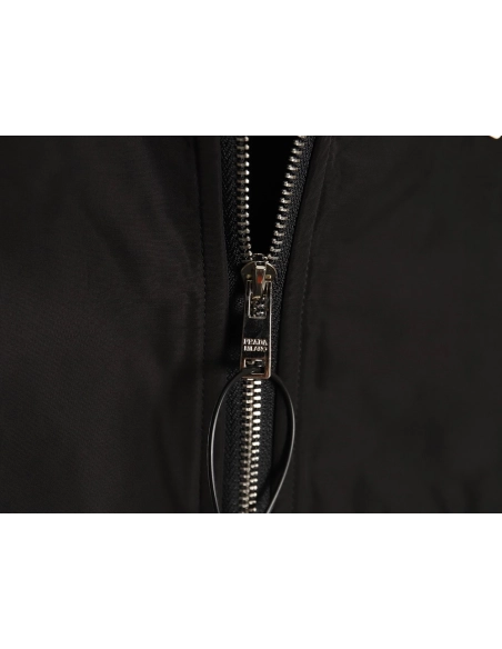 Prada triangle logo patchwork reflective stripe jacket,Cheap Replica Reps Prada