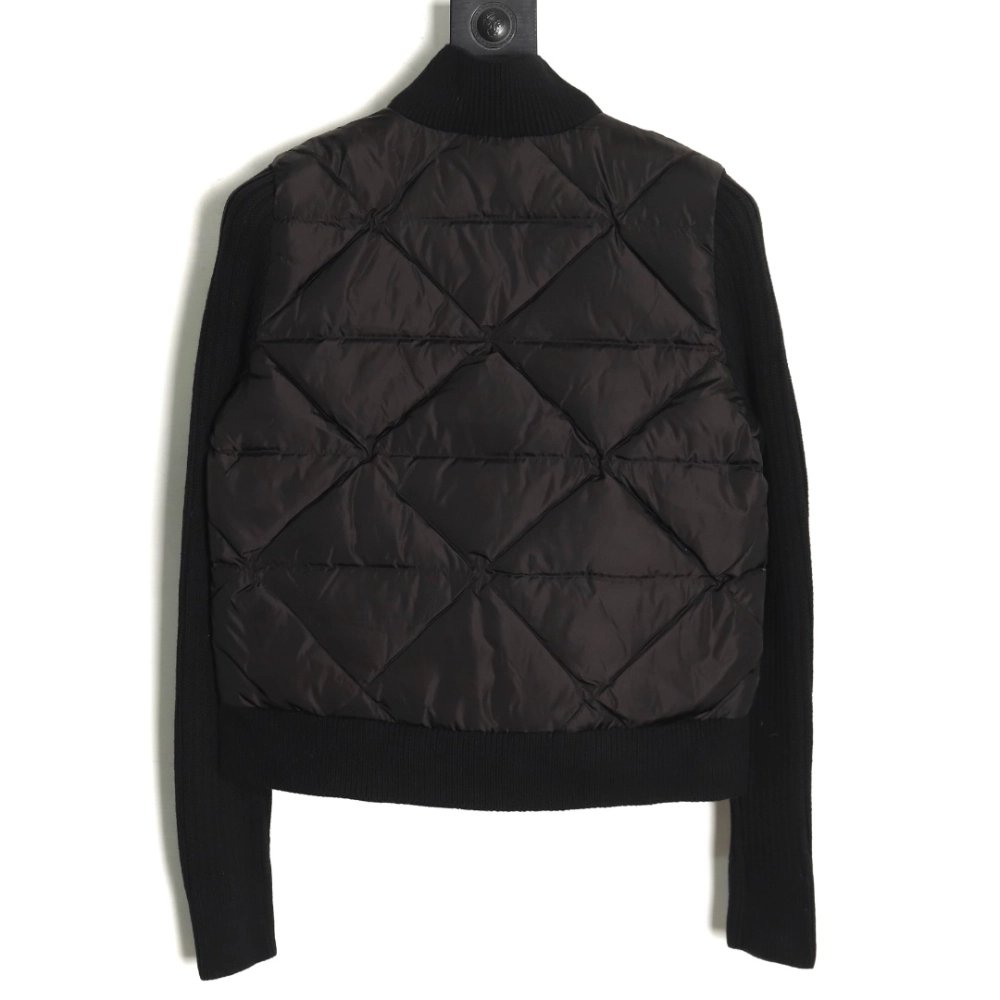 Prada diamond down patchwork jacket TSK1,Cheap Replica Reps Prada