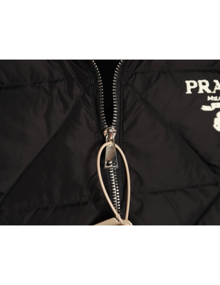 Prada diamond down patchwork jacket TSK1,Cheap Replica Reps Prada