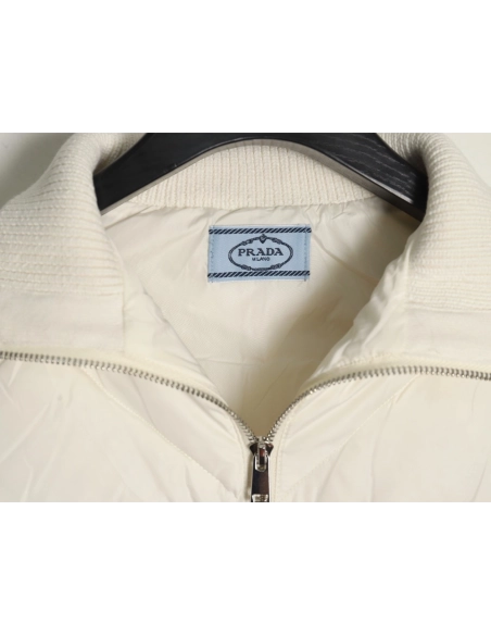 Prada diamond down patchwork jacket,Cheap Replica Reps Prada