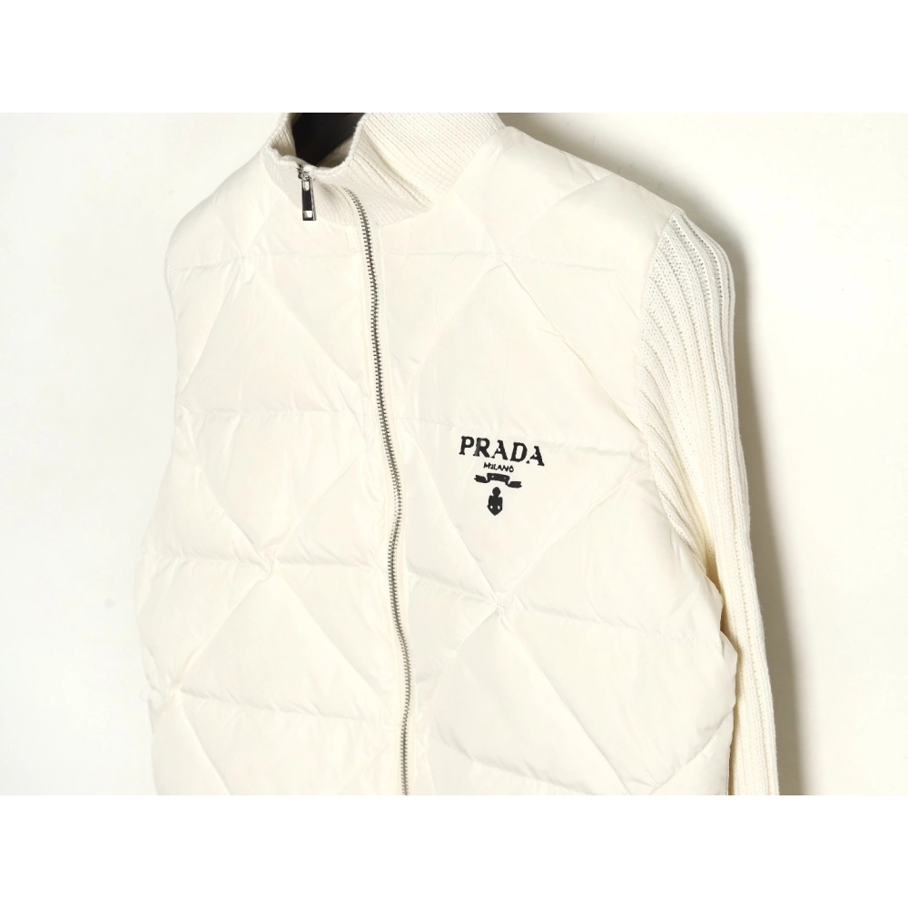 Prada diamond down patchwork jacket,Cheap Replica Reps Prada