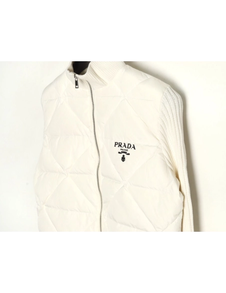 Prada diamond down patchwork jacket,Cheap Replica Reps Prada