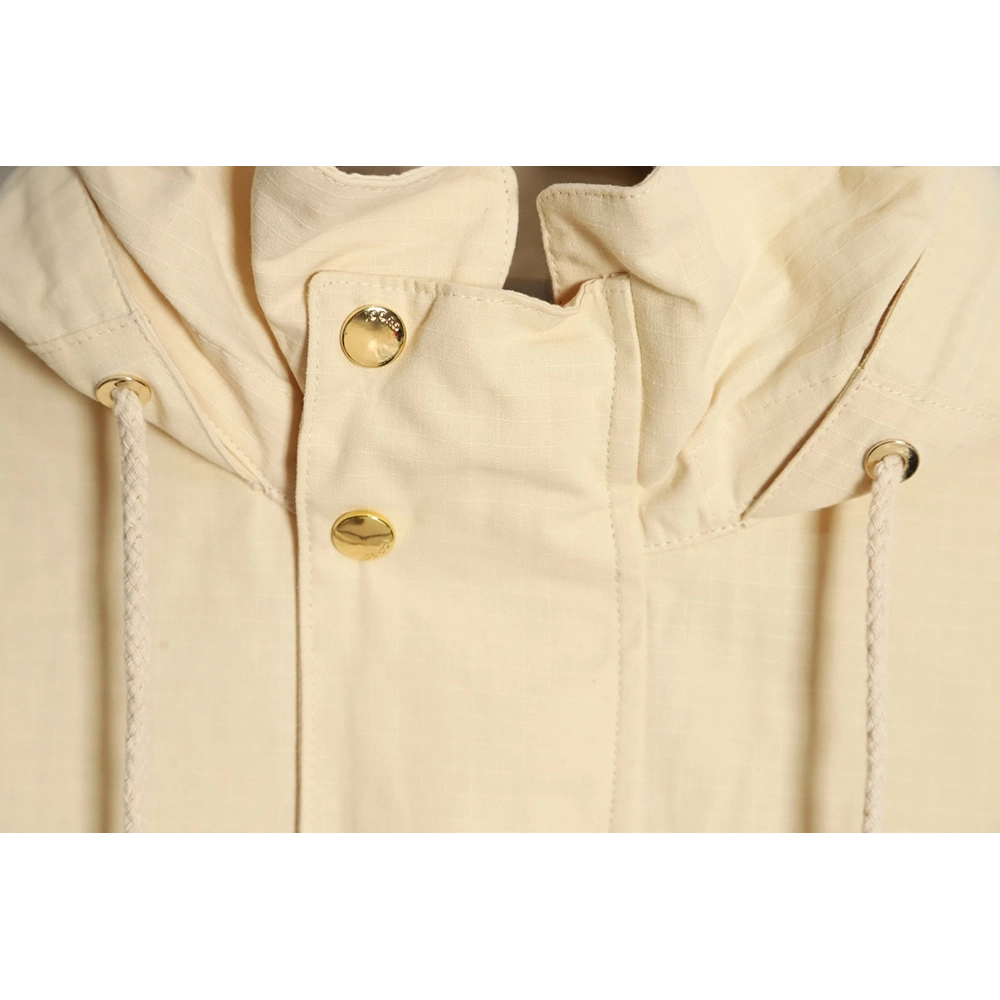 Gucci pineapple embroidery zipper pocket hooded jacket,Cheap Replica Reps Gucci