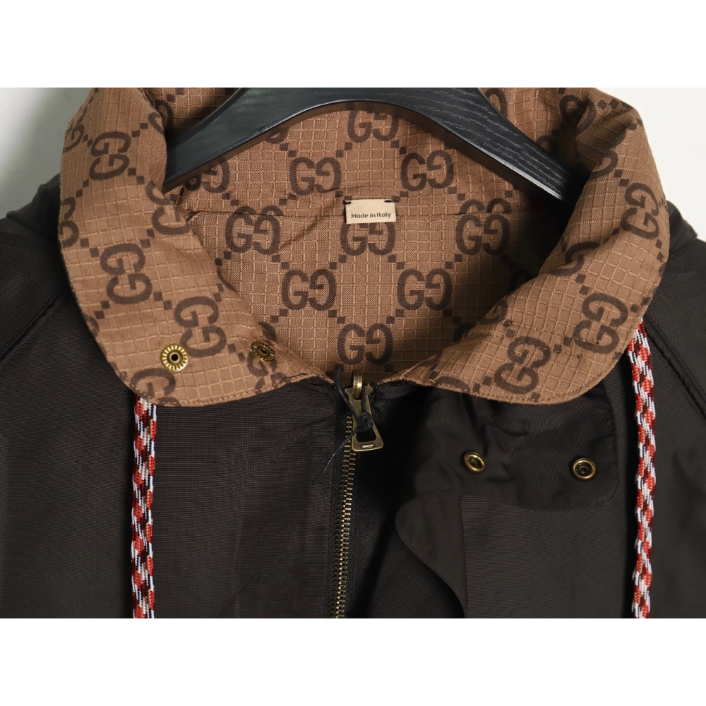 Gucci Web Double G allover print reversible jacket,Cheap Replica Reps Gucci