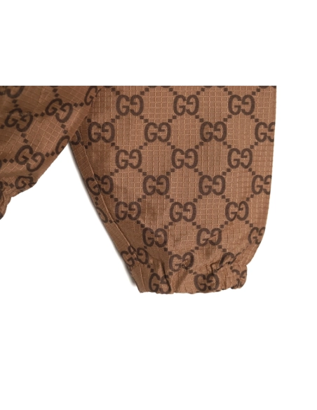 Gucci Web Double G allover print reversible jacket,Cheap Replica Reps Gucci