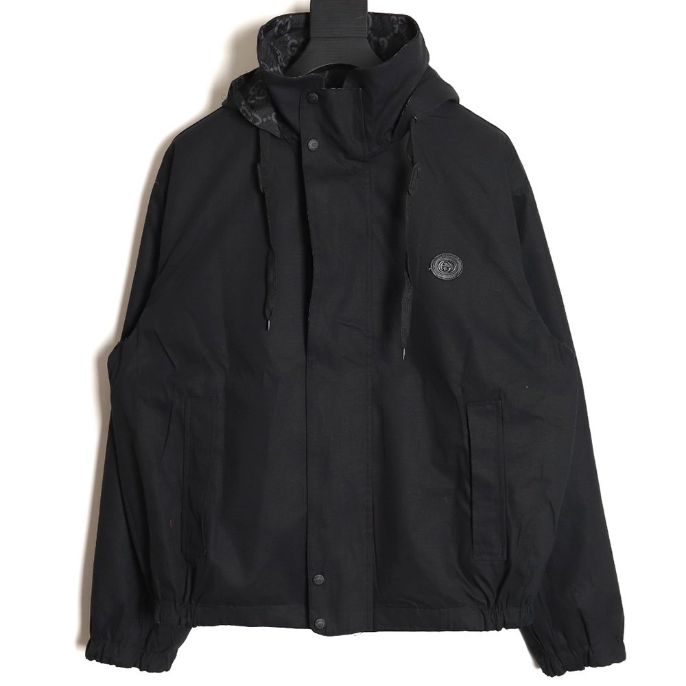 Gucci doublesided oldfashioned Indonesian dragon check jacket,Cheap Replica Reps Gucci