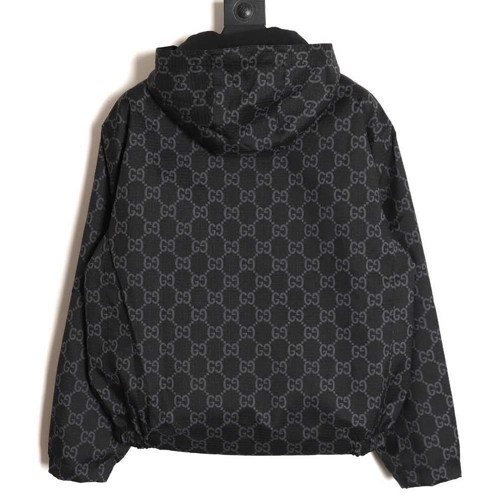 Gucci doublesided oldfashioned Indonesian dragon check jacket,Cheap Replica Reps Gucci