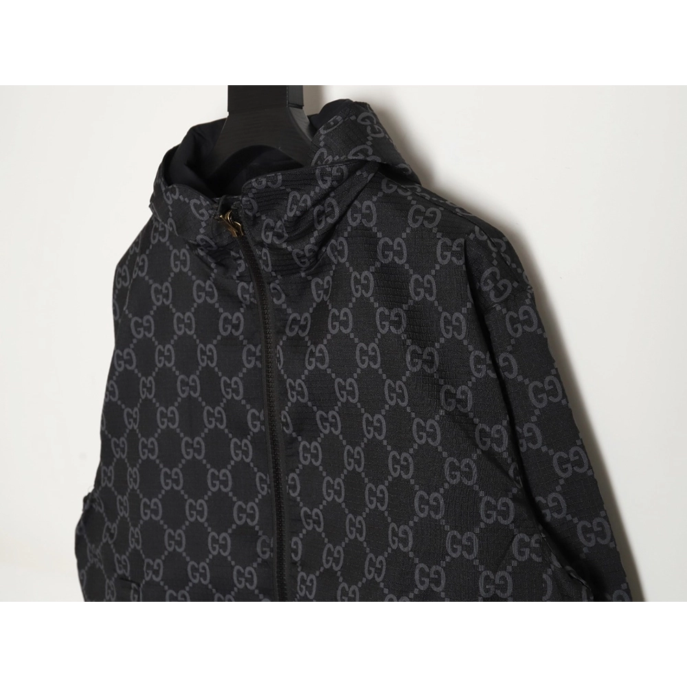 Gucci doublesided oldfashioned Indonesian dragon check jacket,Cheap Replica Reps Gucci