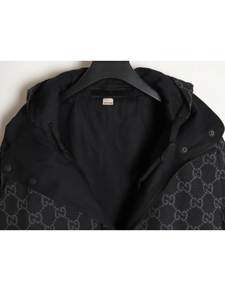 Gucci doublesided oldfashioned Indonesian dragon check jacket,Cheap Replica Reps Gucci