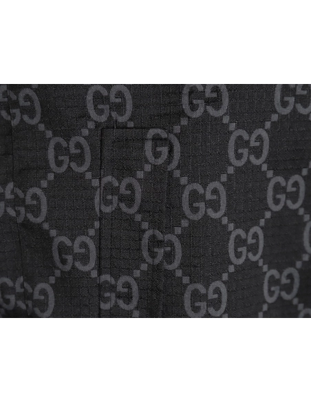 Gucci doublesided oldfashioned Indonesian dragon check jacket,Cheap Replica Reps Gucci