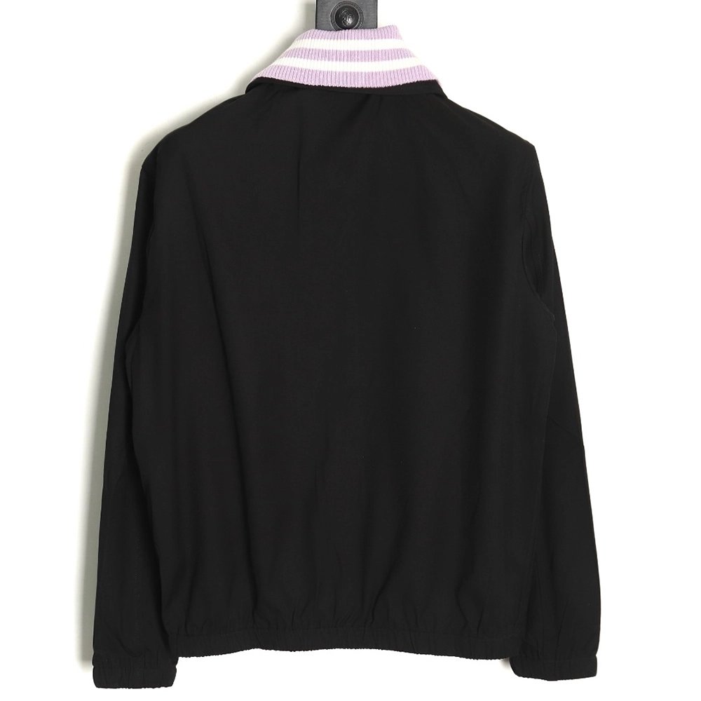 Gucci striped collar detachable collar jacket,Cheap Replica Reps Gucci