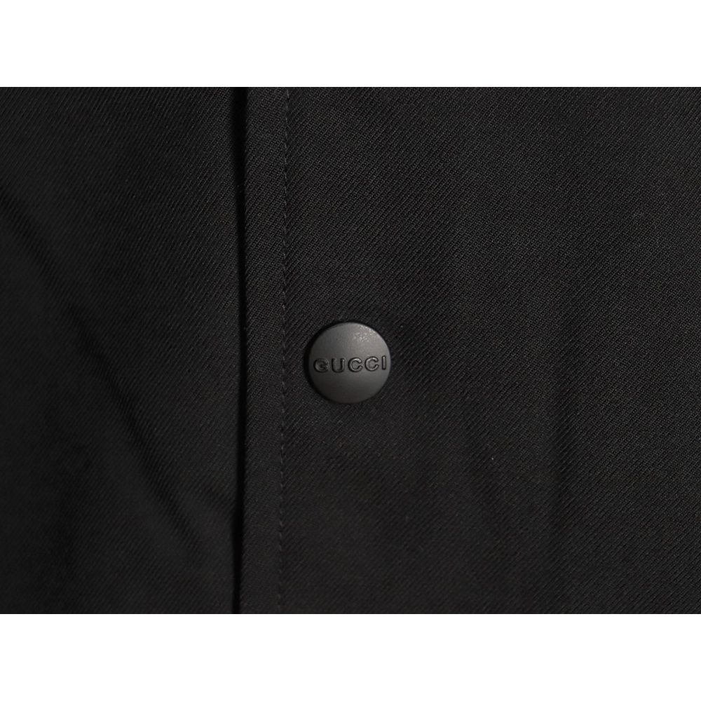 Gucci striped collar detachable collar jacket,Cheap Replica Reps Gucci