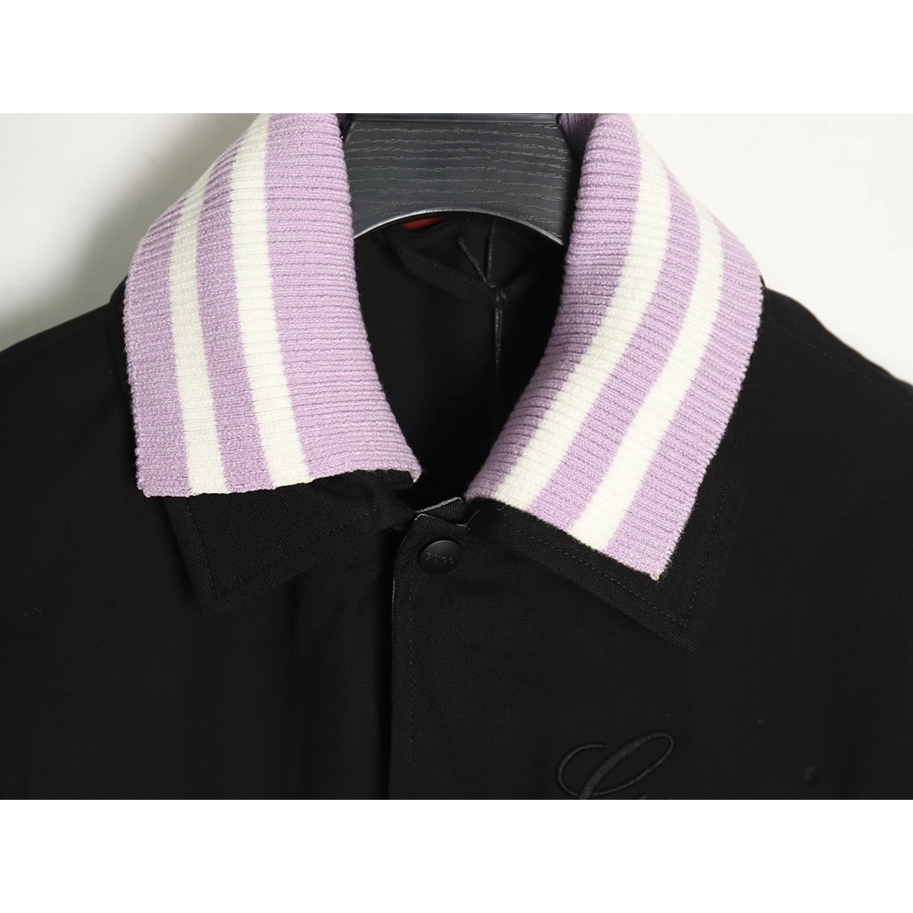 Gucci striped collar detachable collar jacket,Cheap Replica Reps Gucci