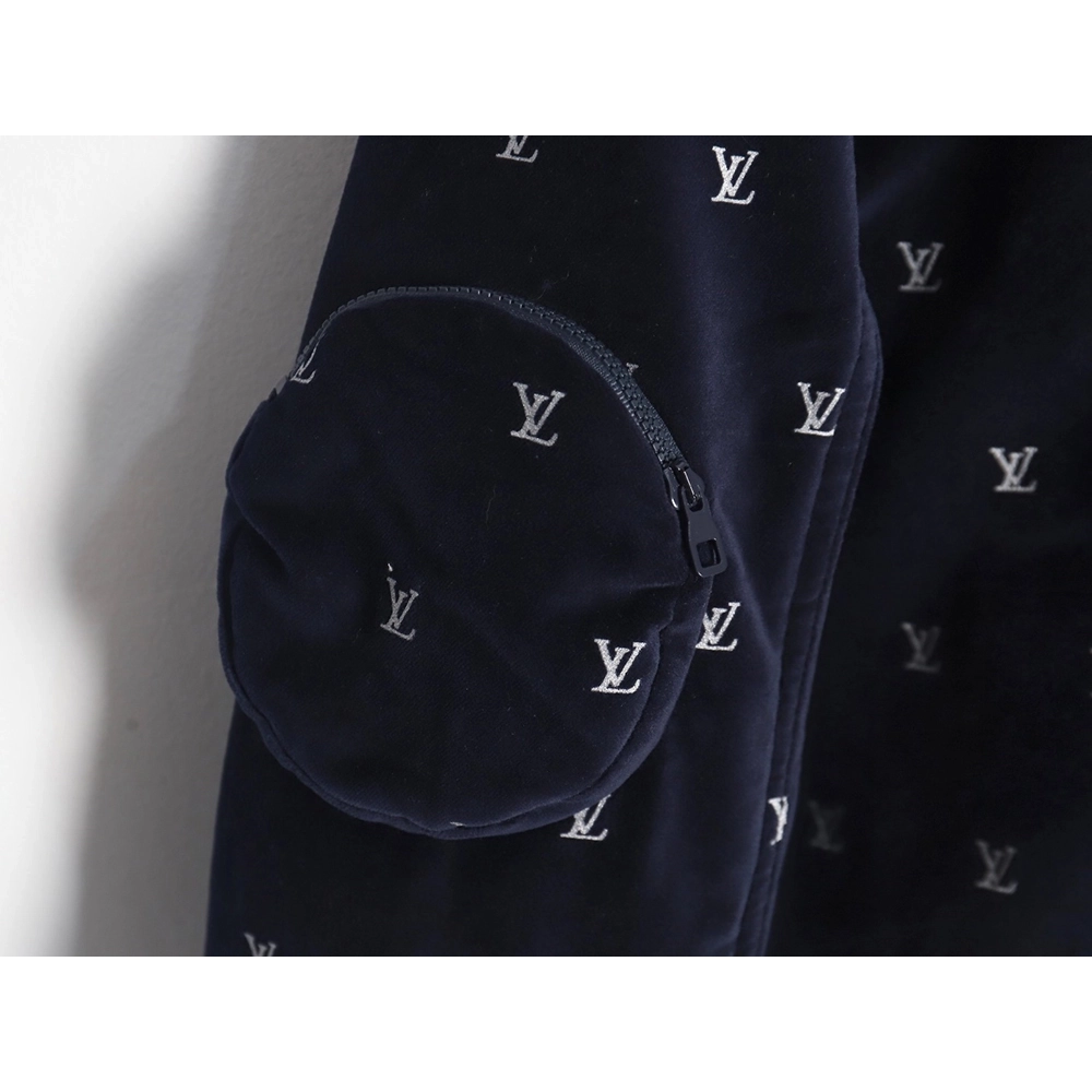 Louis Vuitton allover printed velvet cotton jacket,Cheap Replica Reps Louis Vuitton